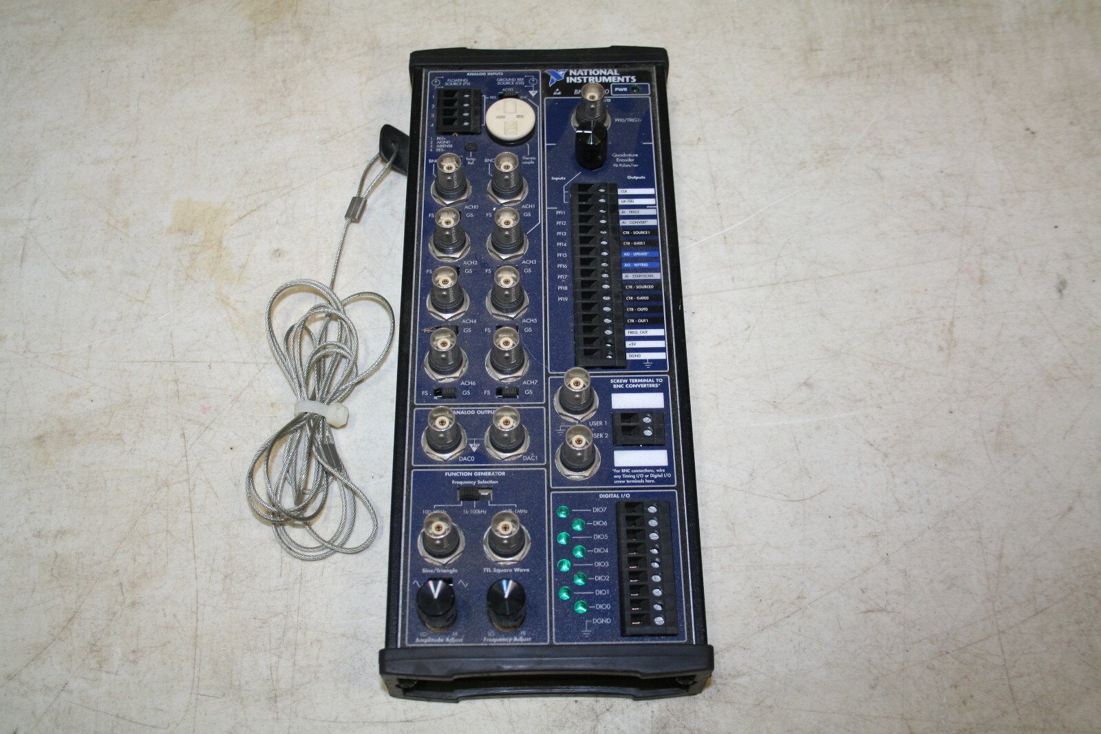 NI BNC-2120 - National Instruments - Used - auction untested w/ security bracket