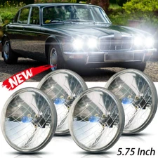 4x 5.75" inch Front Halogen Headlights DRL High-Low Beam for Jaguar XJ6 XJS XJ12