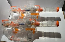 NERF N-strike Modulus Ghost Ops Evader Light Up Gun Lot Of 2 W/ Clips  Darts