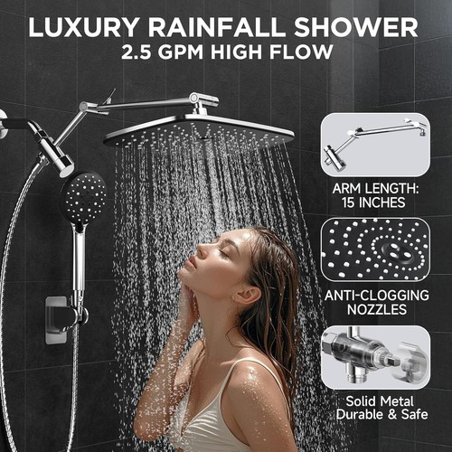 Handheld Water Spray,High Pressure Showerhead Combo - Picture 4 of 7