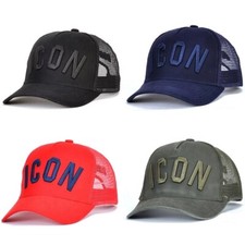 Mesh Summer Baseball Cap for Men Women Embroidery Icon Letters Dad Hat Hip Hop 