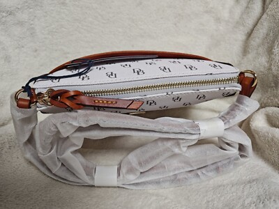Dooney & Bourke Borsa A Mano Gretta Rosie Crossbody – Mini Monogramma – Tracolla Regolabile – Pelle Firmata – Dimensioni 21,5x5,7x15 Cm
