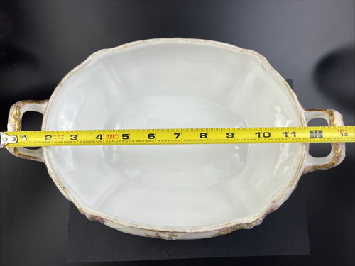 Theodore Haviland France Chrysanthemum 13 1/2" Tureen w/ Rare Mark 1892-93 - Picture 17 of 19
