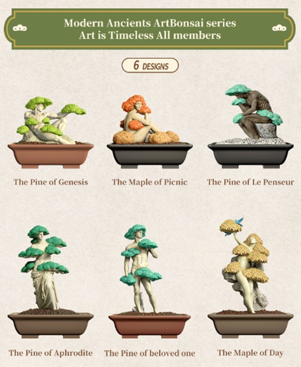 Blind Box Modern Ancient ArtBonsai Mystery Figurine Random Action Figure  Desktop | eBay