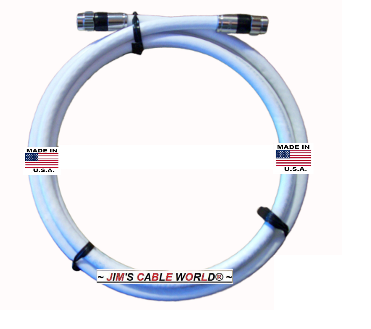 ROLLO DE CABLE COAXIAL CONNECTION RG6 75 OHM CON CABLE MENSAJERO 305MTS