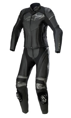 Alpinestars GP Plus V2 2PC Stella Damen Lederkombi Gr. 44=38 Schwarz Metallic Gr