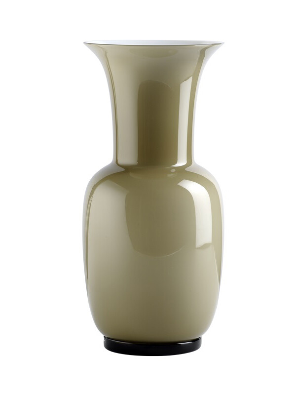 706.22 TP-LA Venini / Opalino / vaso / talpa, interno lattimo / vetro soffiat...