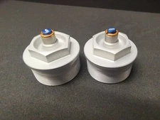 Honda CR480 CR 480 Billet fork top caps Showa SILVER 1983 Bolt Fork