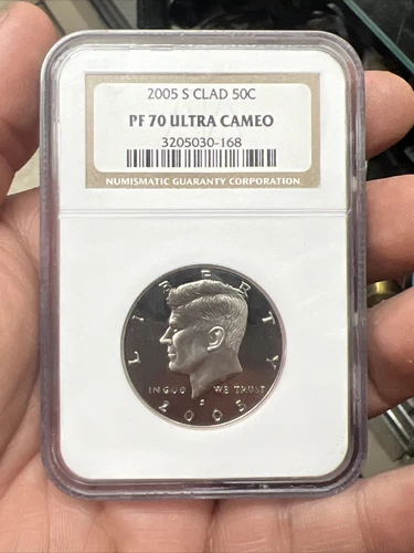 2005-S Clad 50c NGC PF70 Ultra Cameo Kennedy Half Dollar Coin