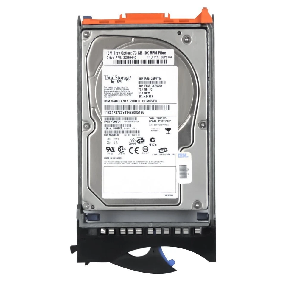 Hard Drive IBM 06P5764 24P3720 ST373307FC 73GB 10000RPM 8MB Fibre Channel 3.5" - Image 3 of 3