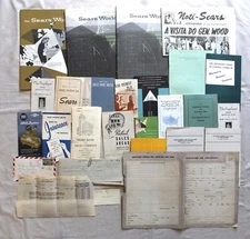 RARE ORIGINAL 1940's-50's SEARS  ROEBUCK CO. COLLECTIBLE PAPER COLLECTION.