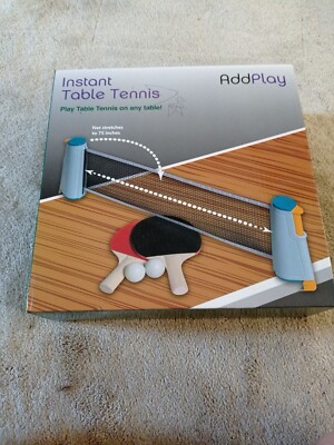 AddPlay Tragbares Sofort Tischtennis Reise Sport Spiel Set