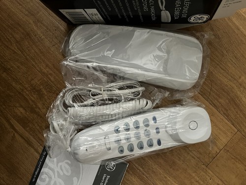 Slimline Phone GE Telephone Model #29253GE1-B Push Button Desk or Wall NIB - Zdjęcie 11 z 21