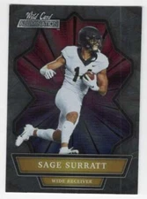 SAGE SURRATT RC 2021 Wild Card Allumination ROOKIE #56 Lions NFL  ID:29905