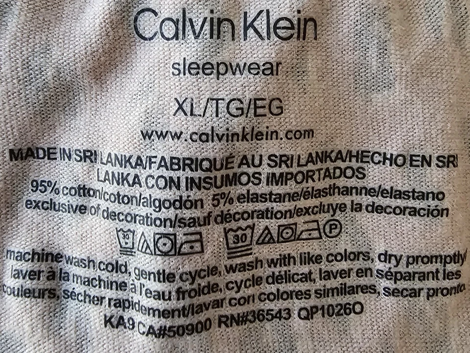 Pantalones Cortos Calvin Klein Mujer Dormir Salón Talla XL X Grande Tostado Negro Blanco Leopardo Foto 2 de 4