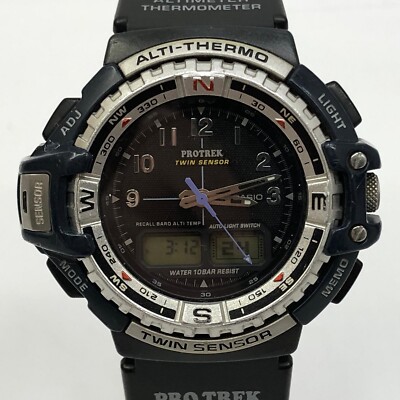 Casio Watch Pro Trek PRT-700 Black 48mm Japan FS for sale