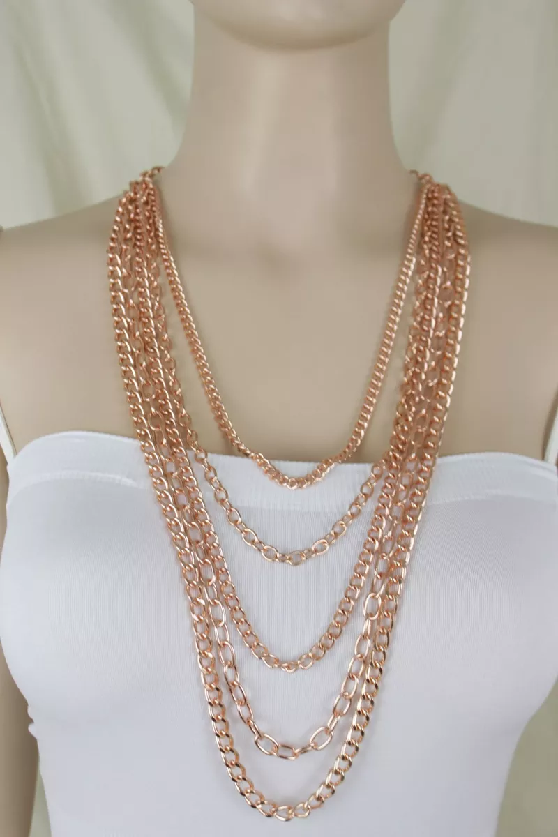 Gold chain set for women outlet