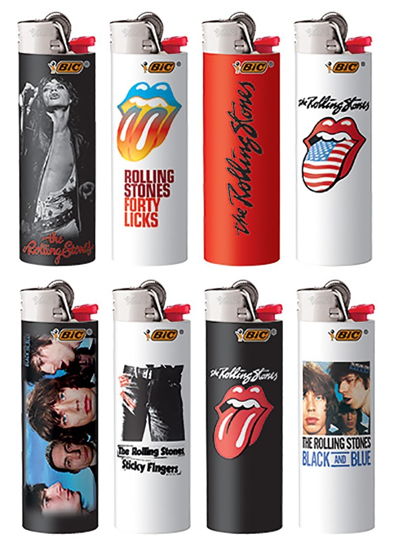 BIC+Rolling+Stones+Series+Lighters+Special+Edition+Set+of+8+Lighters