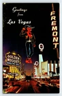 Vegas Vic Neon Signs Fremont Street Las Vegas Vintage Postcard AF555K