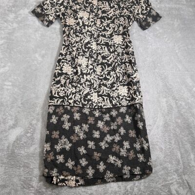 Tori Richard Golden Monarch ムームー　フラダンス VTG Tori Richard Dress Women's S Black Golden Monarch Muumuu