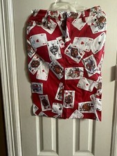 Rare Vintage MOSCHINO Jeans 90s Playing Cards Zip Front Skirt, Size 10