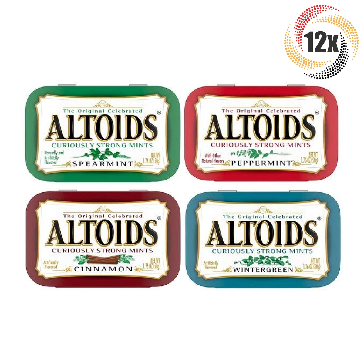 Full Box 12x Original Altoids Variety Mints ( 72 Mints Per Tin ) Mix &  Match!