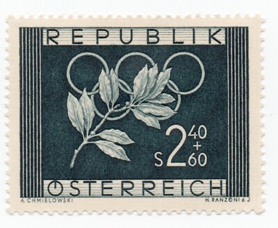 1952 Austria Olympics Oslo and Helsinki 2.40 + 60 s. MH*