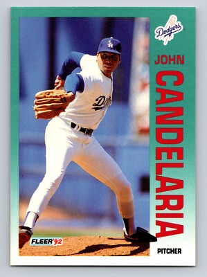 John Candelaria 1992 Fleer #449 Los Angeles Dodgers
