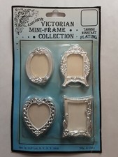 Exclusive Victorian Mini-Frame Collection Tarnish resistant Plating- 4 in a Pack