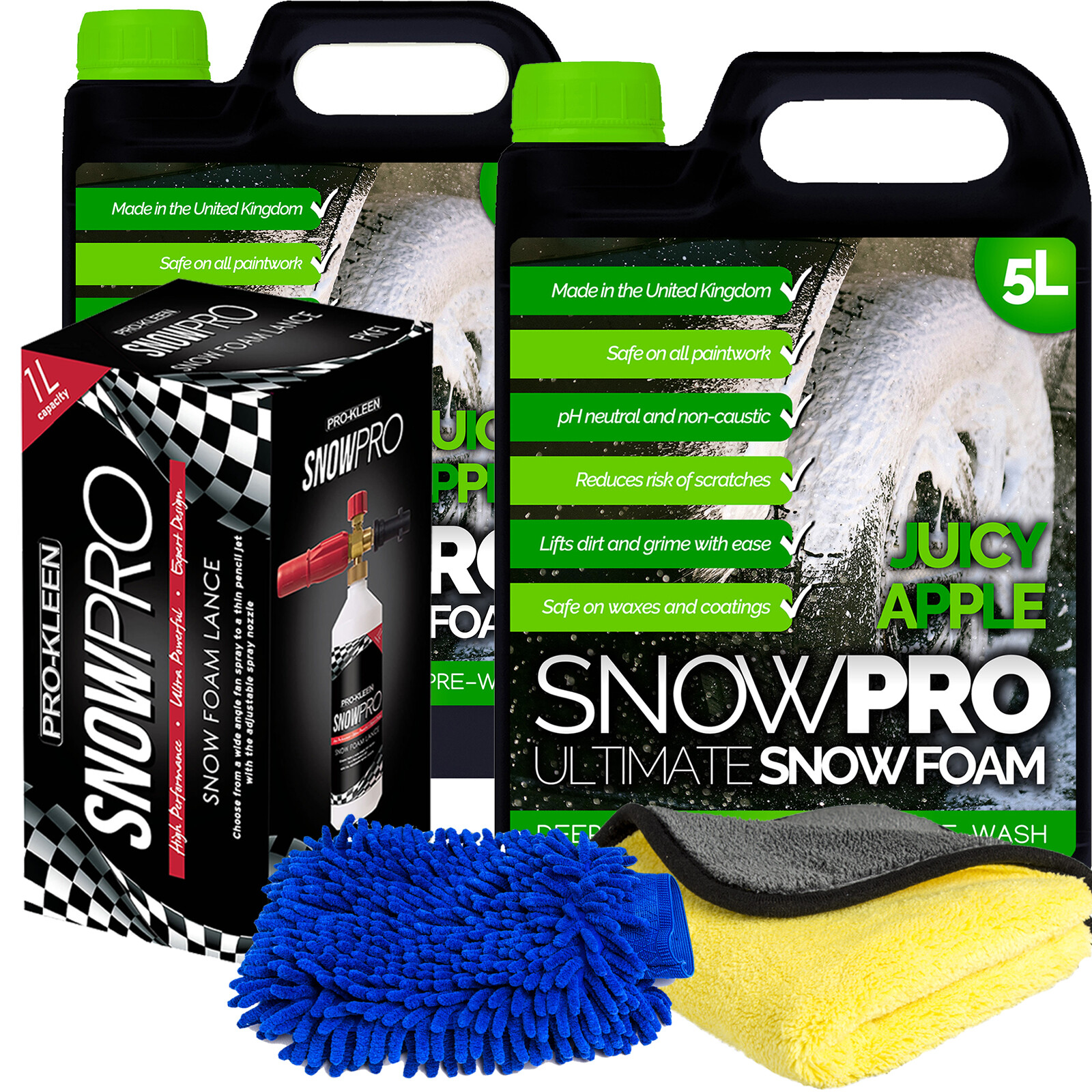 Snow Foam Shampoo 10L Car Wax Wash Soap Cleaning Kit Karcher Lance Compatible
