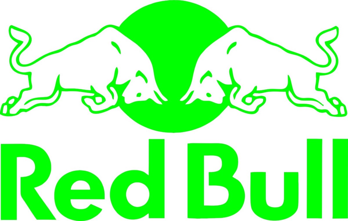 Red Bull ロゴ看板 Redbull Logo Vinyl Decal 6x9in--By Pristine Signs & Graphics, LLC