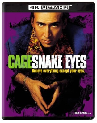 SNAKE EYES New Sealed 4K Ultra HD + Blu-ray From New HDR Master Nicolas Cage