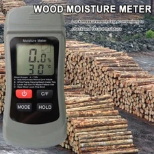 Digital LCD Wood Moisture Meter Humidity Tester Wood Firewood Paper Cardboard