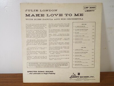 JULIE LONDON MAKE LOVE TO ME CHEESECAKE 1957 JAZZ VOCALIST LP