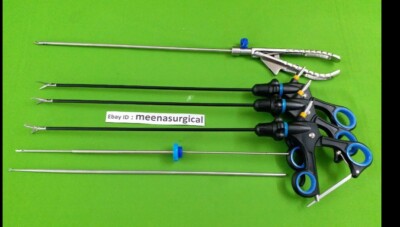 6pc-Laparoscopic Endotrainer Basic Training Instrument Set Reusable Instruments