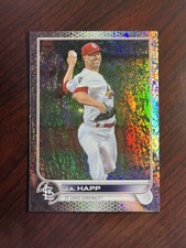 2022 Topps Series 2 J.A. Happ Factory Set Sparkle Foilboard #/390 SP #334