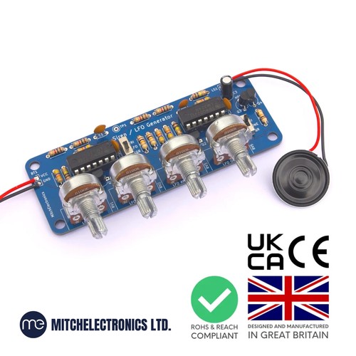 MitchElectronics Sirena LFO Sintetizzatore Kit Elettronico Fai da Te - Foto 1 di 2