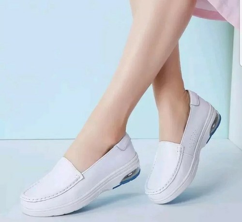 Bequeme Air Sole Stillschuhe in weiß/rosa US 7-7,5 / EUR 38 neu im Karton - Bild 3 von 9