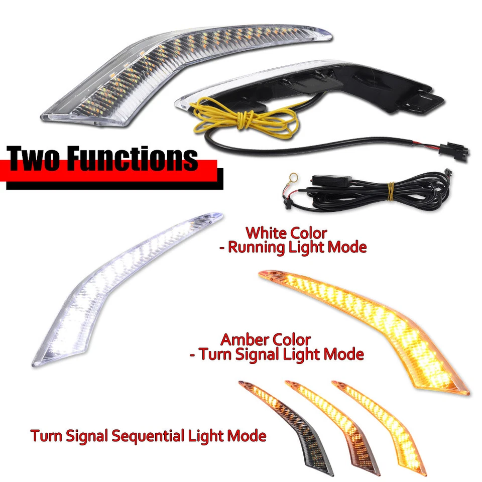 For Toyota Corolla L LE XLE Model 2020-2023 LED Daytime Running Fog Lights DRL - Image 3 of 4