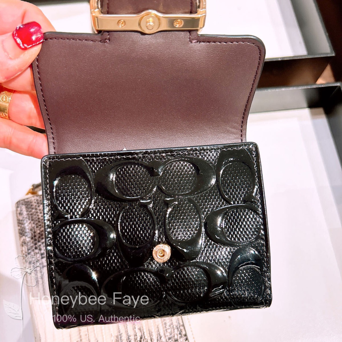NWT Coach Small Morgan Wallet In Signature Leather CT987