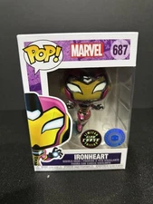 FUNKO POP ! IRON HEART 687 GLOW CHASE POP IN A BOX T01