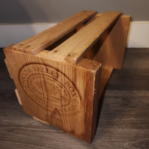 Napa Valley Box Company Wood CD Box Storage Rack Holder Organizers with...
