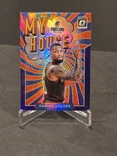 2021-22 Panini Donruss Optic - My House Damian Lillard #15 Purple Prizm