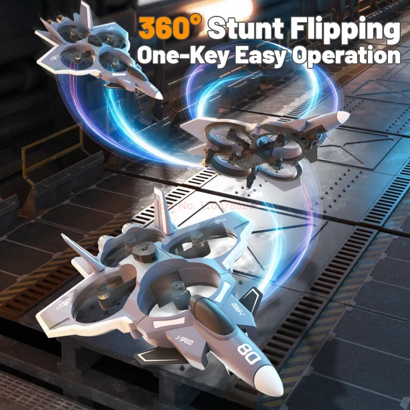 New Gravity Sensing Fighter Jet Toy 360 Rotation Stunt Drones RC Drone  Aircraft - Image 4 of 4