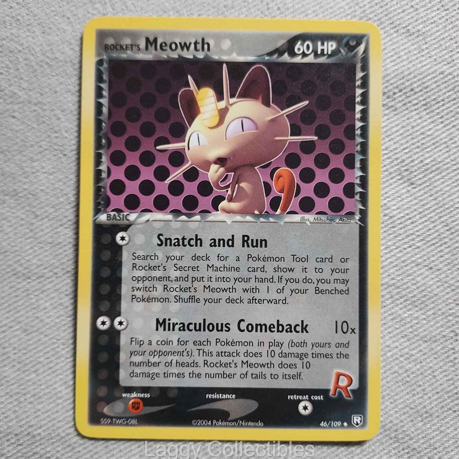 Pokemon Team Rocket Returns 46/109 Rocket's Meowth - Uncommon - Near Mint