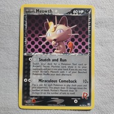 Pokemon Team Rocket Returns 46/109 Rocket's Meowth - Uncommon - Near Mint on eBay
