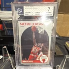 1990-91 NBA Hoops #65 Michael Jordan Chicago Bulls Card BGS 7 Graded