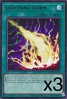 3X Yugioh Lightning Storm MZMU-EN116 Rare 1st Edition NM