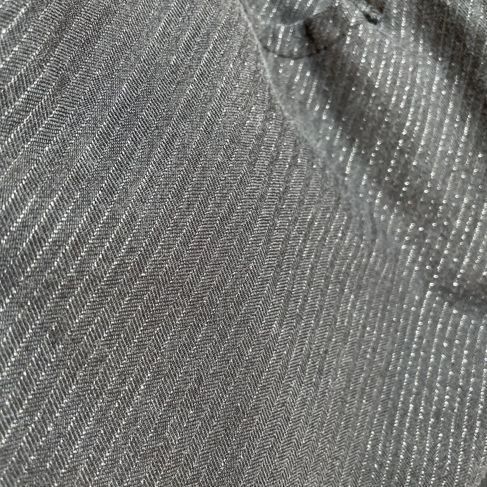 Pantalones acampanados LEI vintage para mujer negros a rayas mezcla de algodón elástico talla 5 Foto 3 de 4