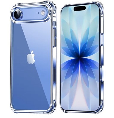 Mkeke iPhone 17 Air Case Clear Not-Yellowing Military-Grade Drop Protection New